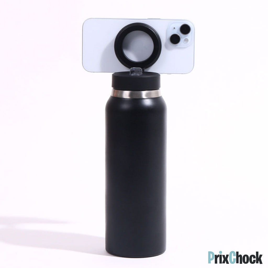 Bouteille Isotherme avec Support Téléphone
