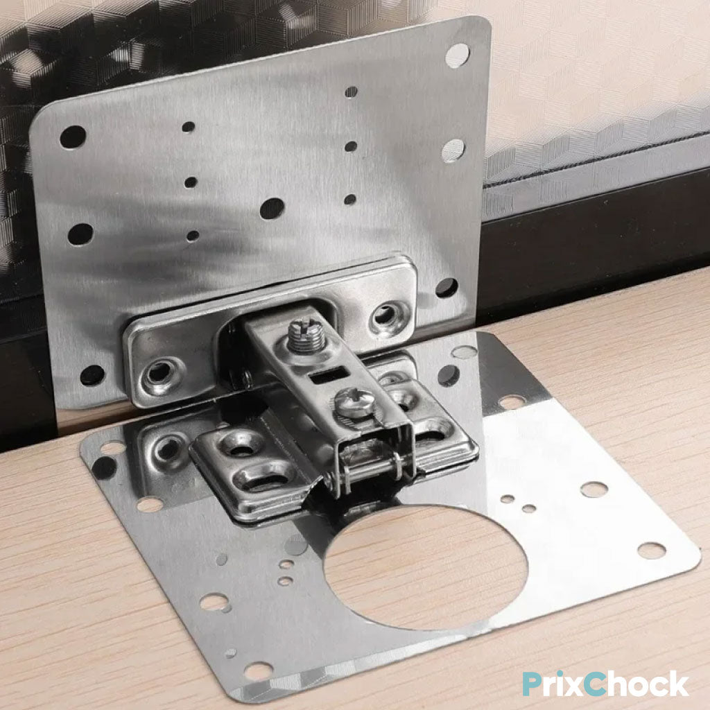 Kit de Fixation Complet Charnières Ultra-Résistantes pour Portes d’Armoire