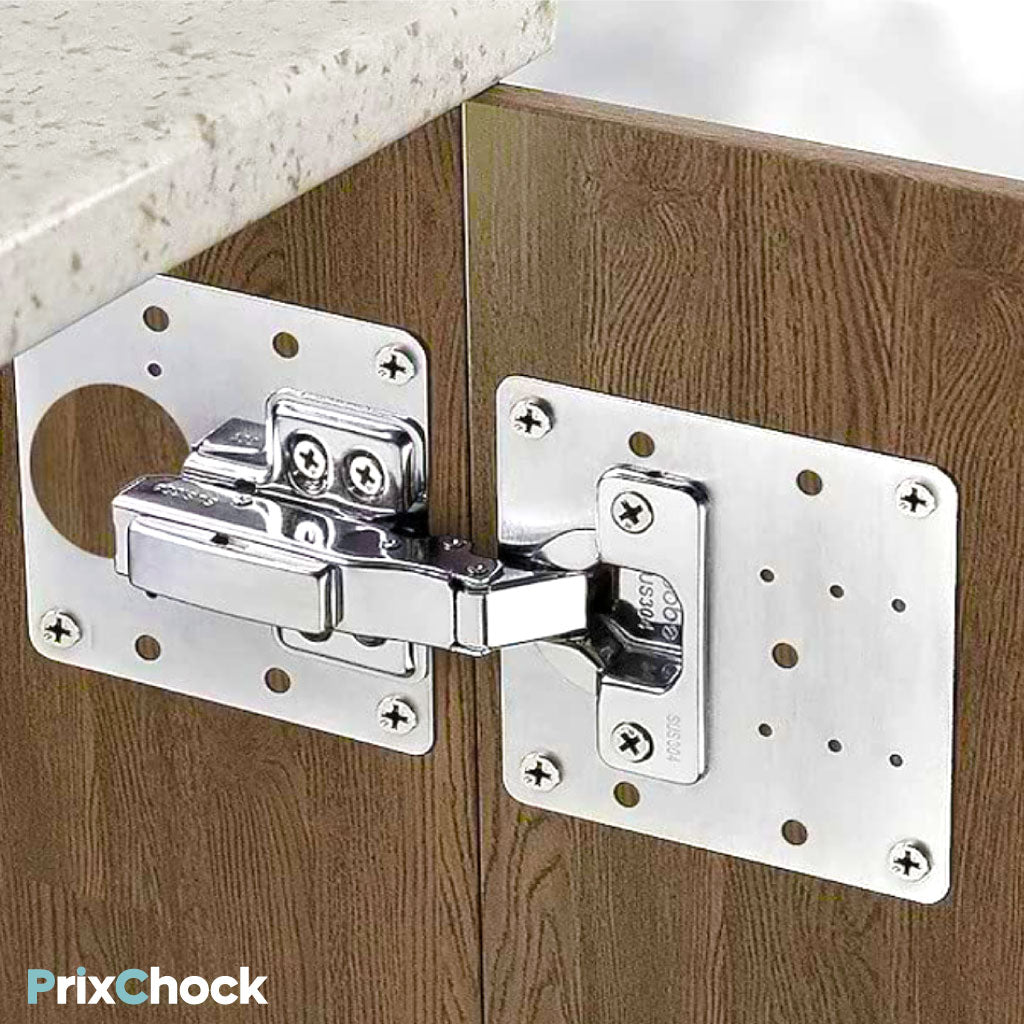 Kit de Fixation Complet Charnières Ultra-Résistantes pour Portes d’Armoire