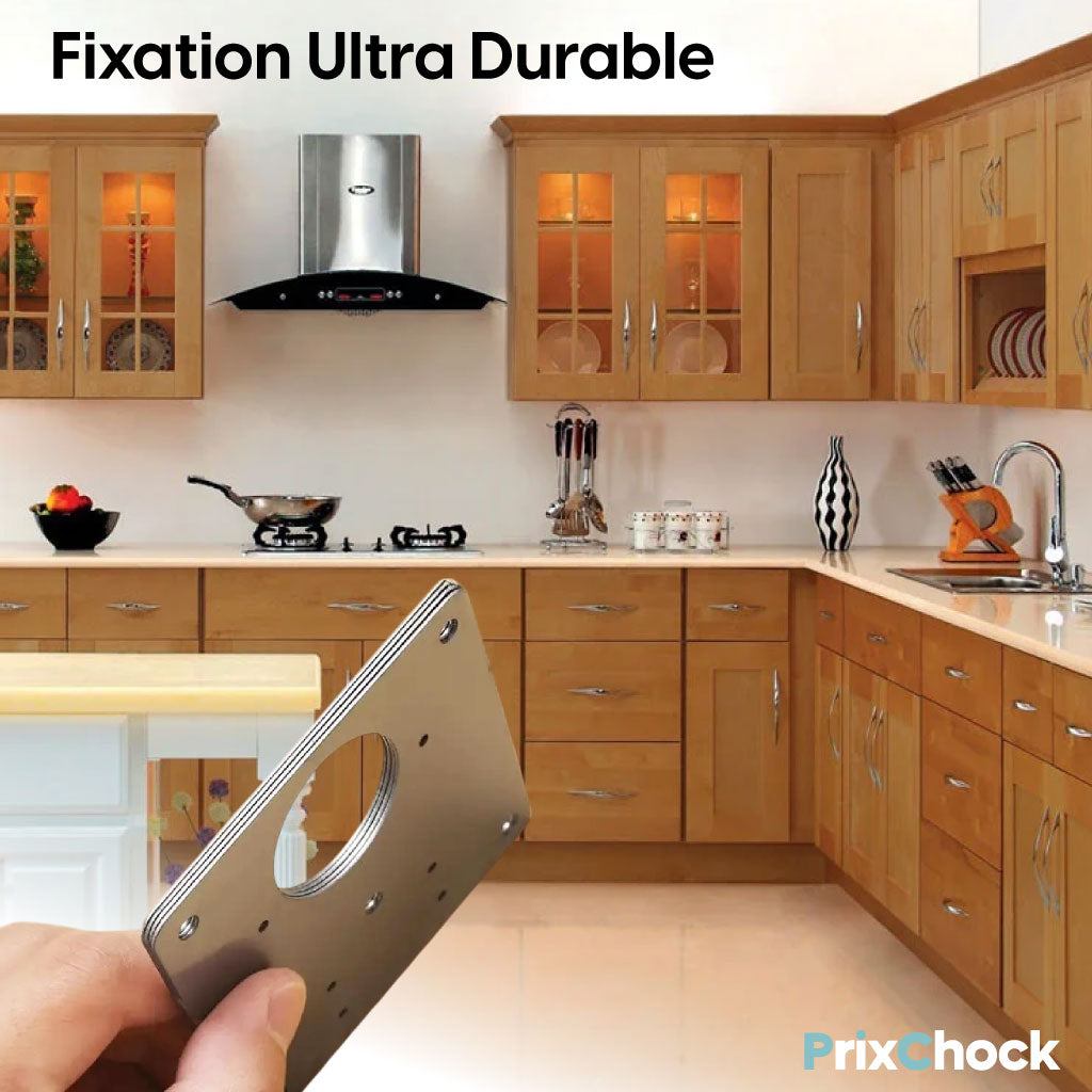 Kit de Fixation Complet Charnières Ultra-Résistantes pour Portes d’Armoire