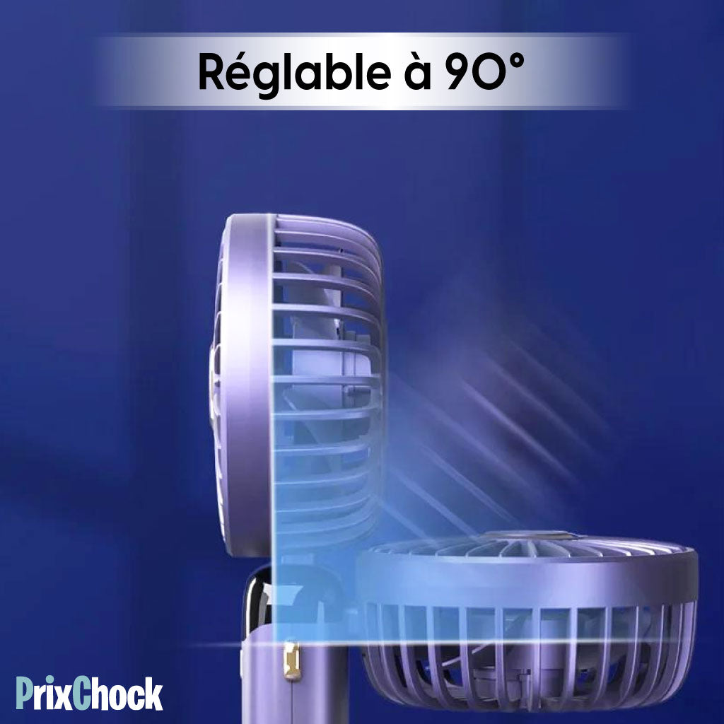 Mini Ventilateur LED Portable Pliable , Fraîcheur, Fonctionnalité et Mobilité