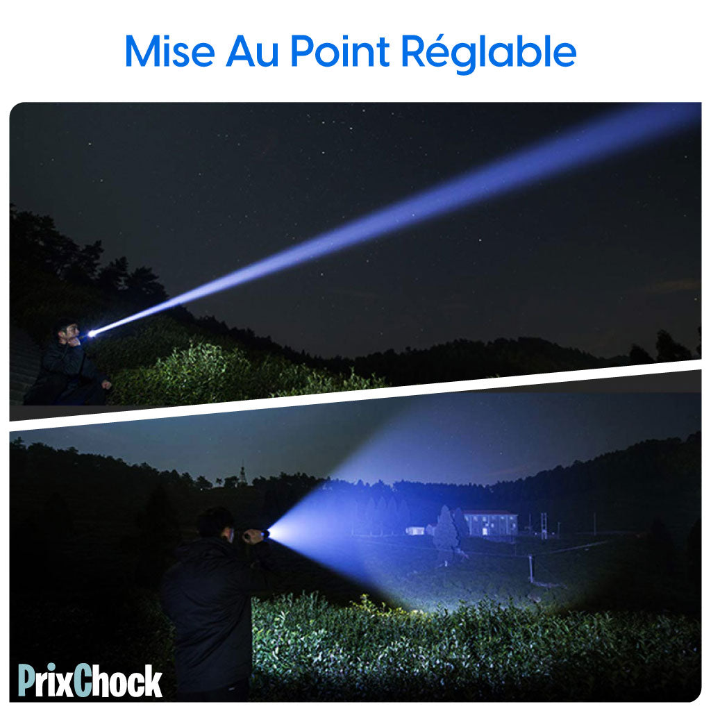 Lampe de poche super lumineuse pour tous amateurs d'aventure.