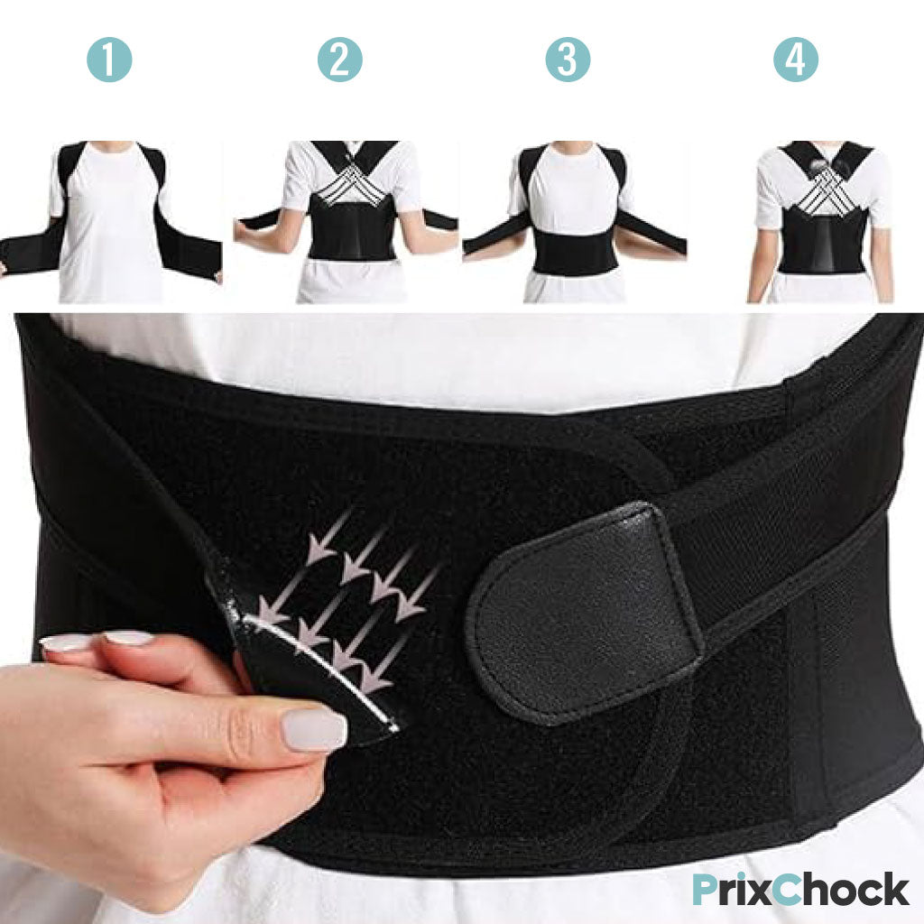 Correcteur De Posture Pour Attelle Dorsale Réglable Hommes Et Femmes