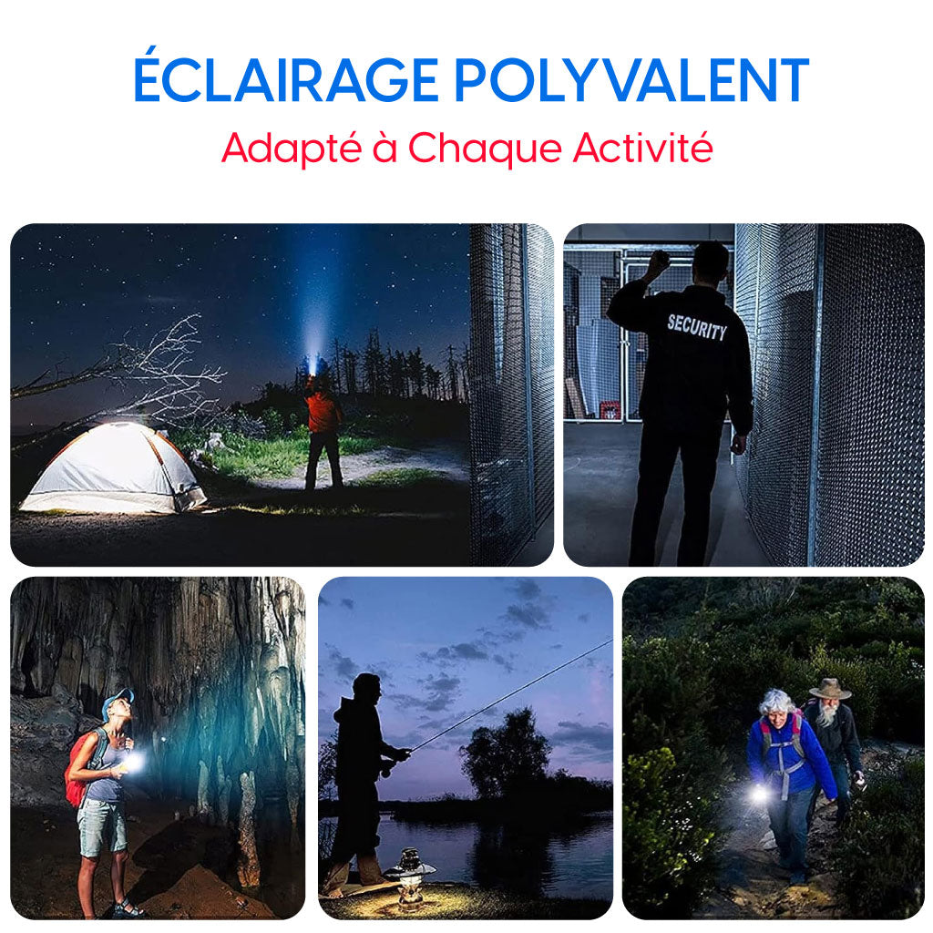 Lampe de poche super lumineuse pour tous amateurs d'aventure.