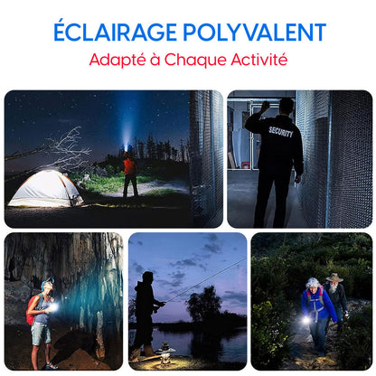 Lampe de poche super lumineuse pour tous amateurs d'aventure.