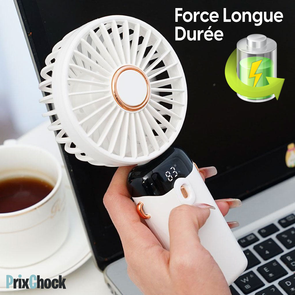 Mini Ventilateur LED Portable Pliable , Fraîcheur, Fonctionnalité et Mobilité